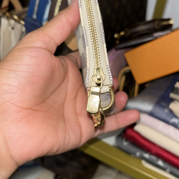 louis vuitton mini pochette in azur (discontinued print - Picture 4 of 11